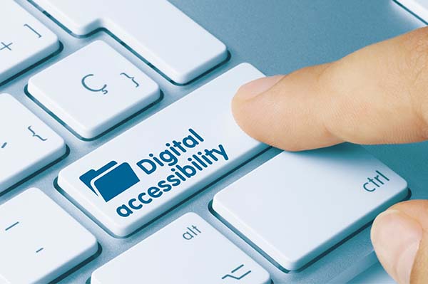 Keyboard with the Digital Accessibility Button